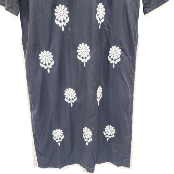 Black & White Embroidered Kurti Dress  Size 38  Twisha Fashions - Picture 5 of 10